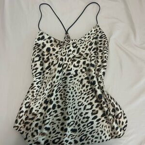 Victoria's Secret Black and White Fitted Camisole
